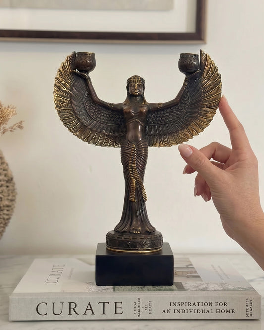Scale Of The Bronze Gilded Goddess Home Ornament