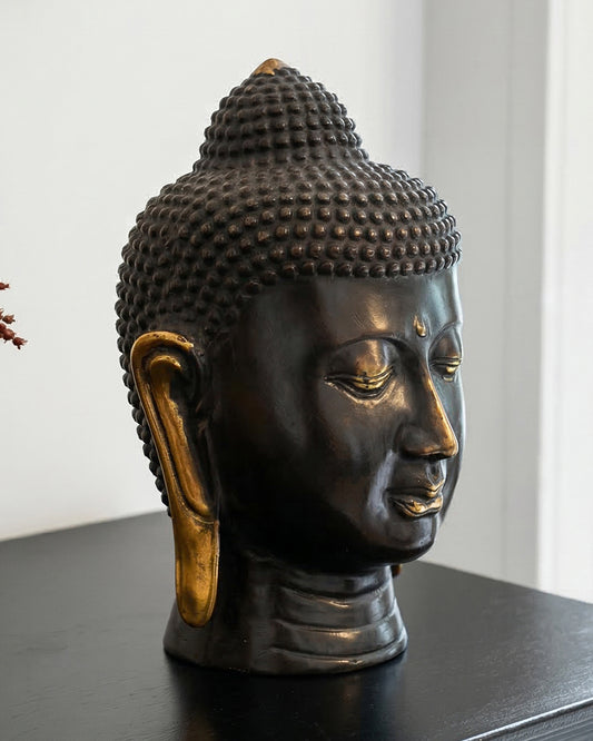 Bronze Zenith Buddha Bust Digital Illustration
