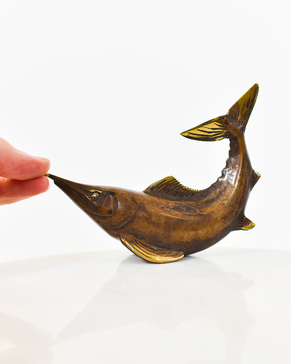 Scale Of The Aged Bronze Breaching Voyager Marlin Home Ornament