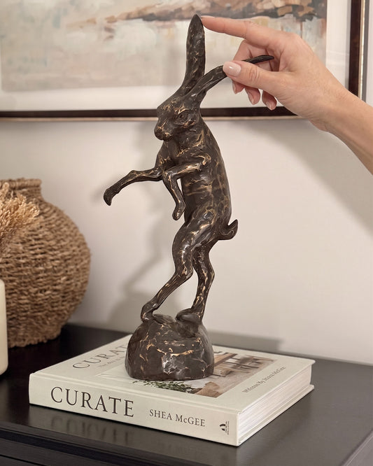 Bronze Allegro Leaping Hare Scale