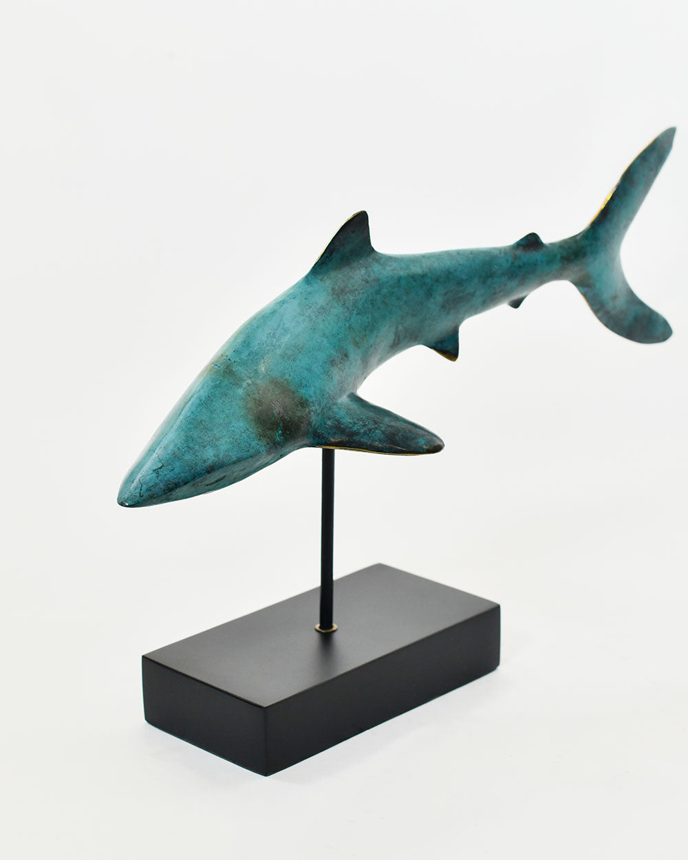 Azure Shark Bronze Home Ornament