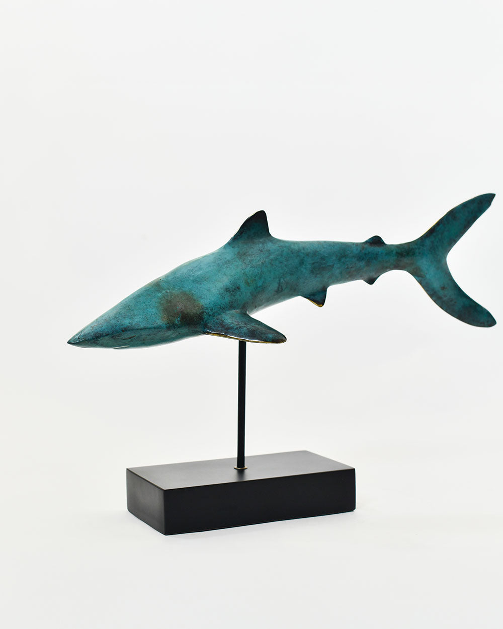Bronze Mako Shark Home Ornament