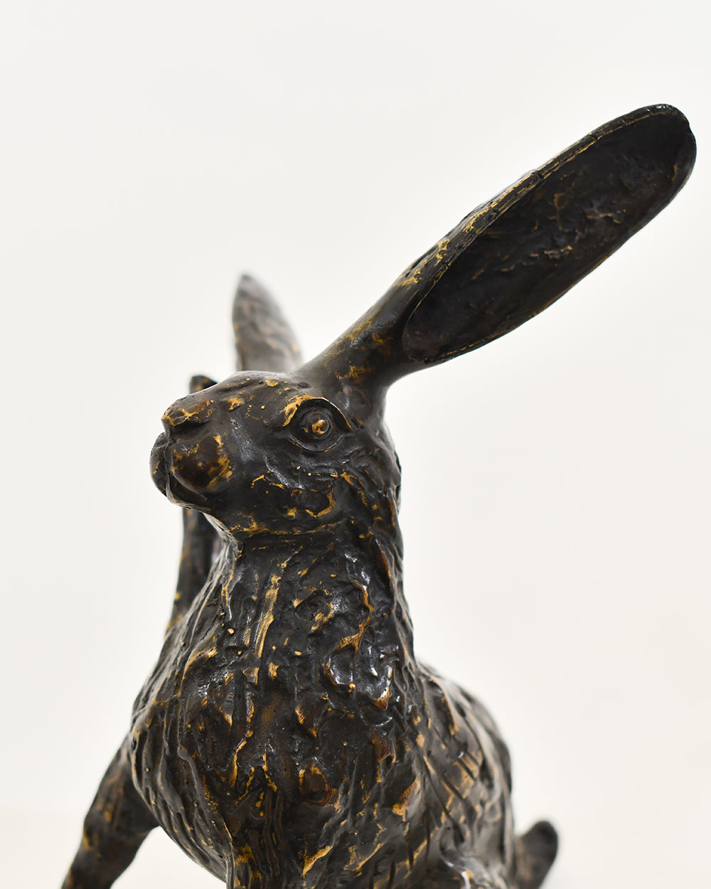 Close Up Of The Intricate Brass Highlights On The Bronze Beaumont Hare