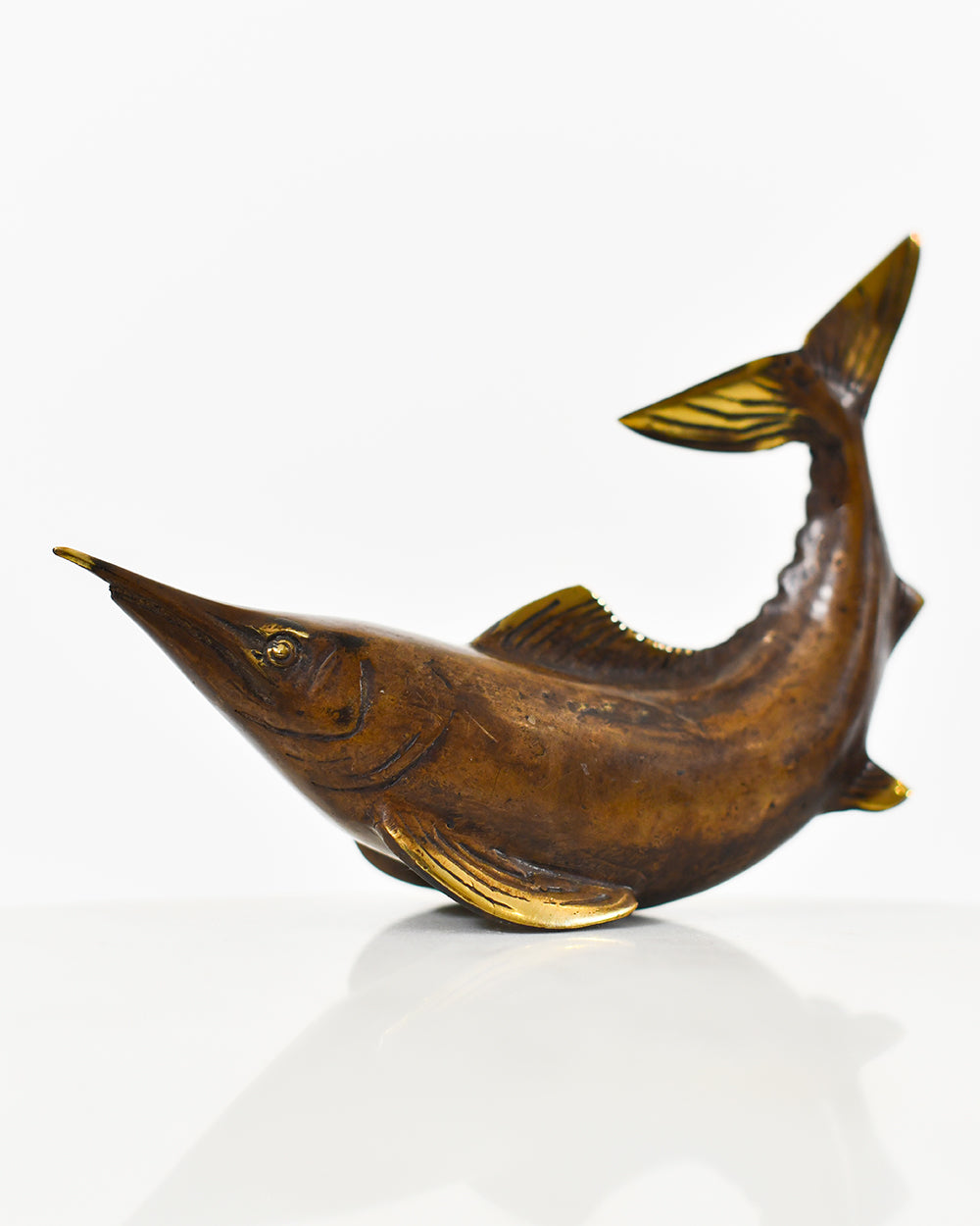 Bronze Breaching Voyager Marlin Aged Bronze