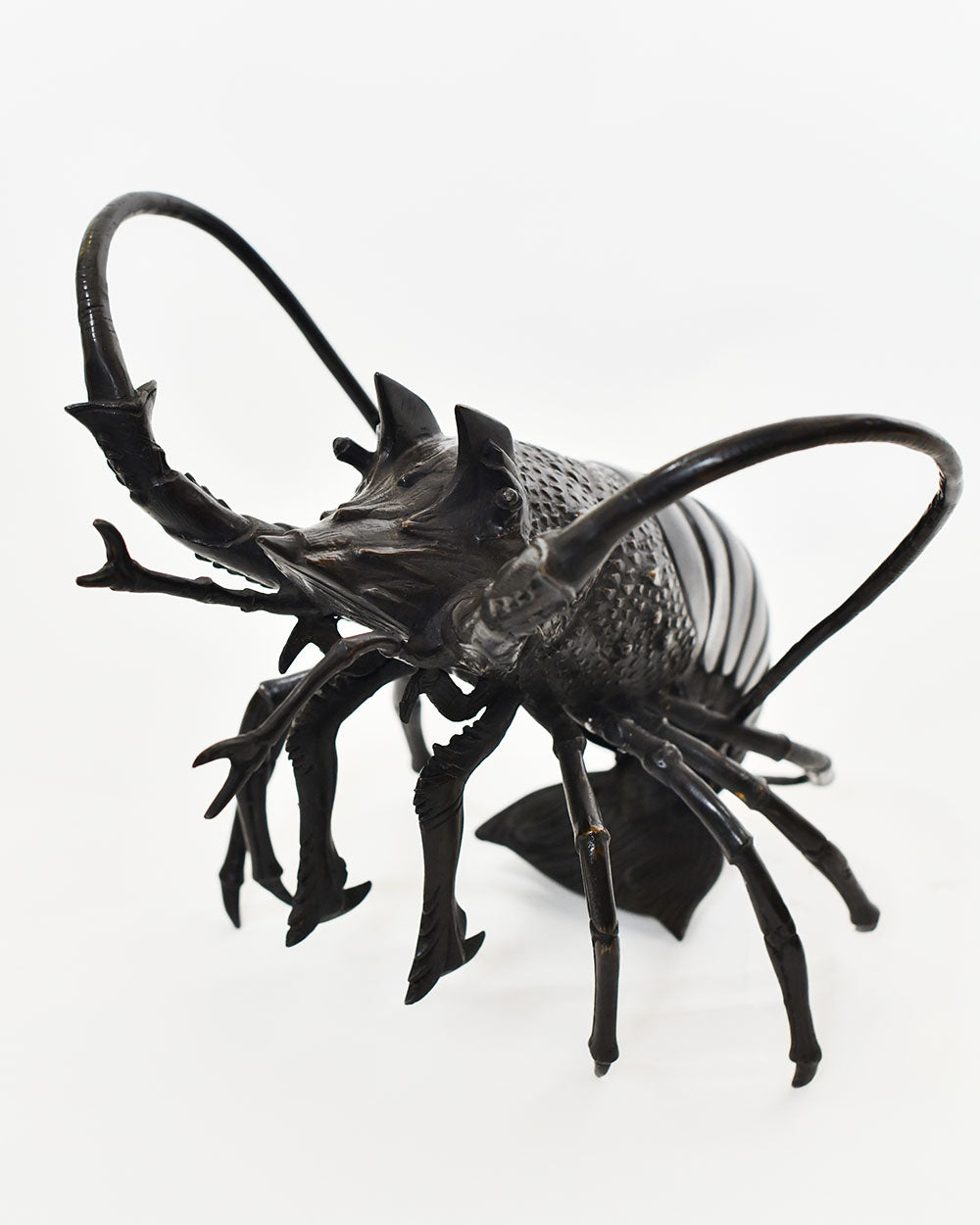Bronze Lobster Interior Sculpture With Brass Hues