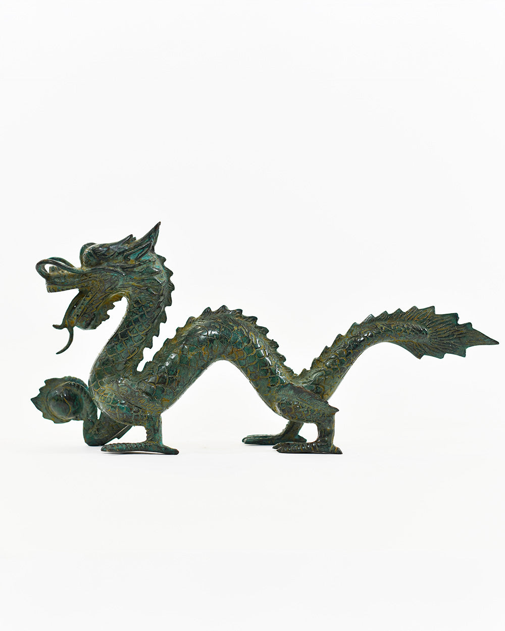 Bronze Imperial Serpentine Dragon Interior Ornament