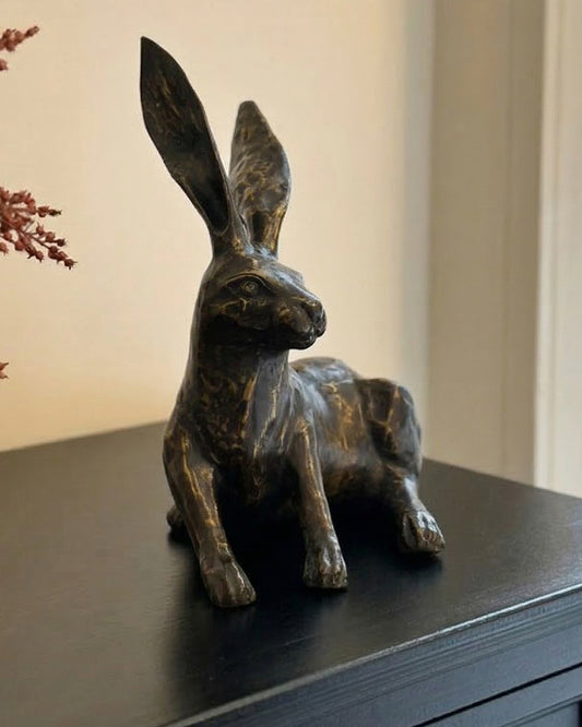 Bronze Everard Listening Hare