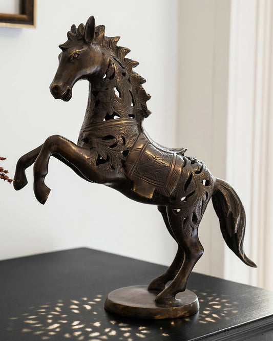 Bronze Filigree Horse Digital Illustration