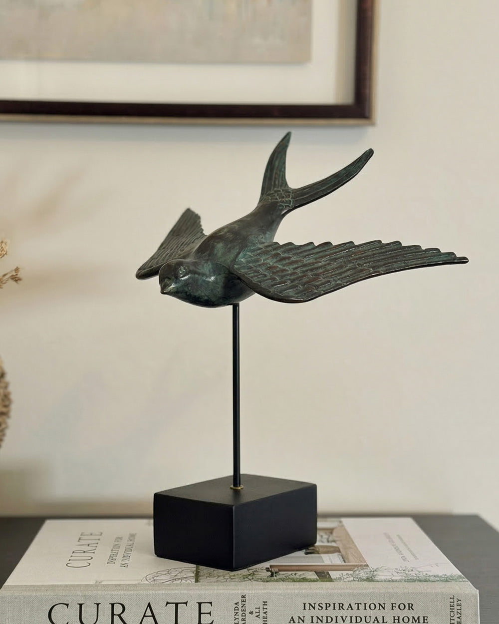 Bronze Gilded Aero Swallow Digital Illustration