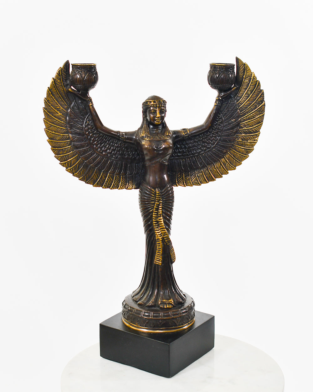 Gilded Goddess Ornament Finished In Bronze