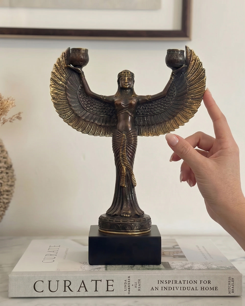 Scale Of The Bronze Gilded Goddess Home Ornament