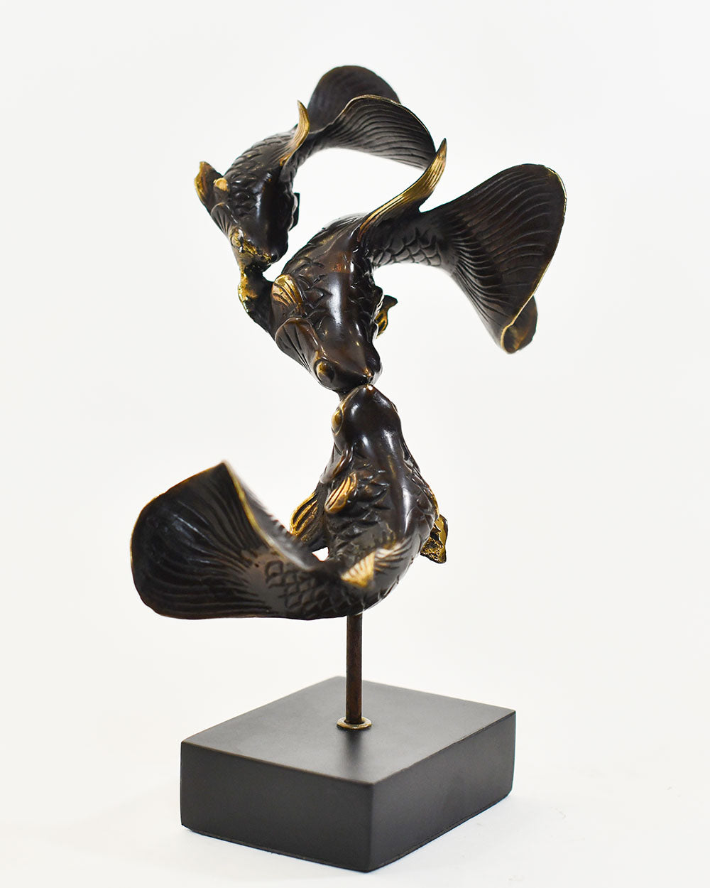 Bronze Gilded Koi Dance Interior Ornament