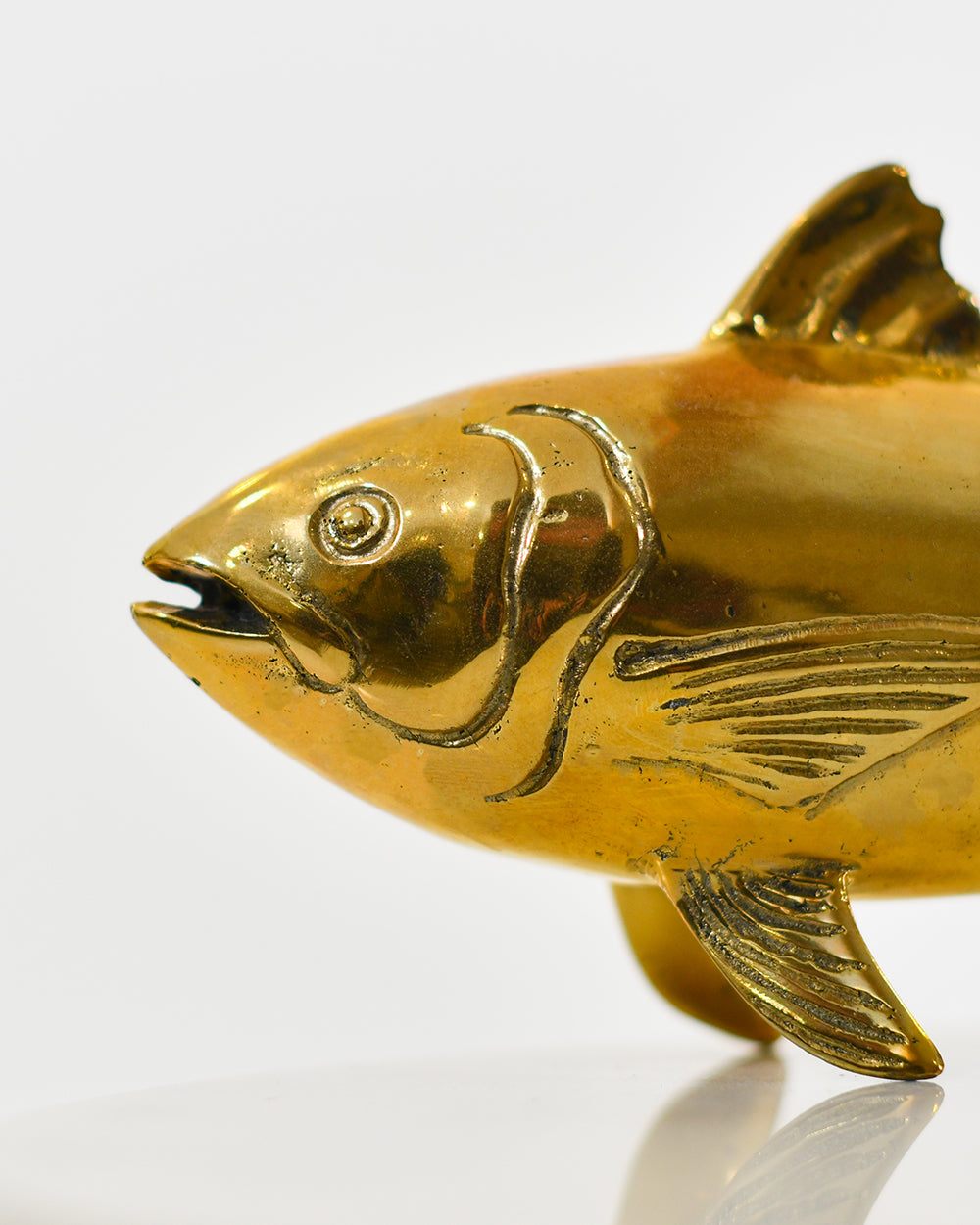 Bronze Gilded Thunnus Tuna Interior Ornament Close Up