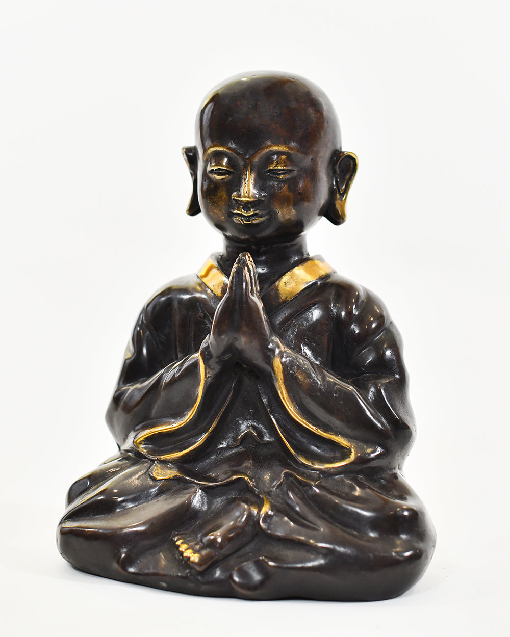 Gilded Tranquillity Buddha Finished In Bronze & Brass