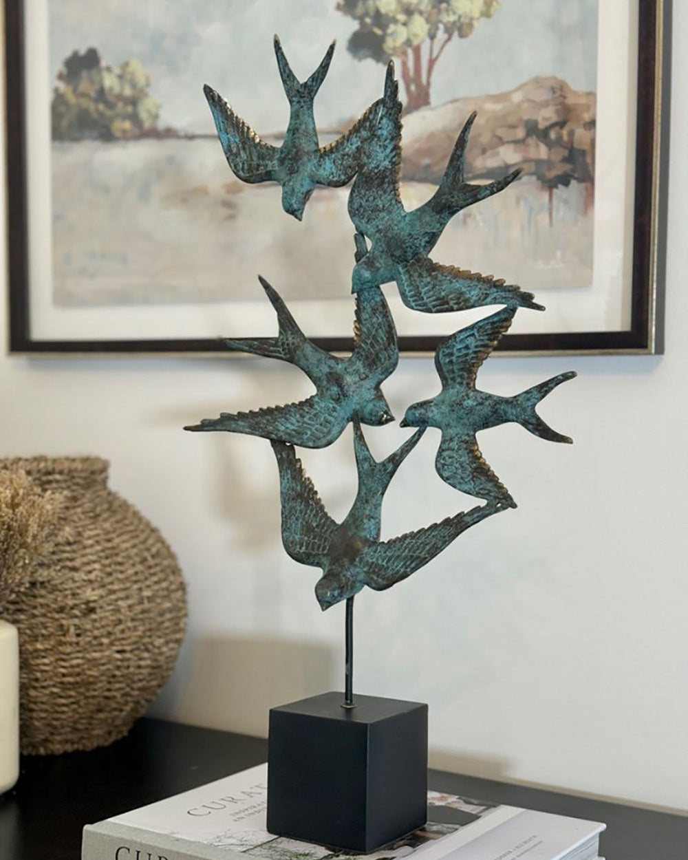 Bronze Hirundine Ascent In Situ