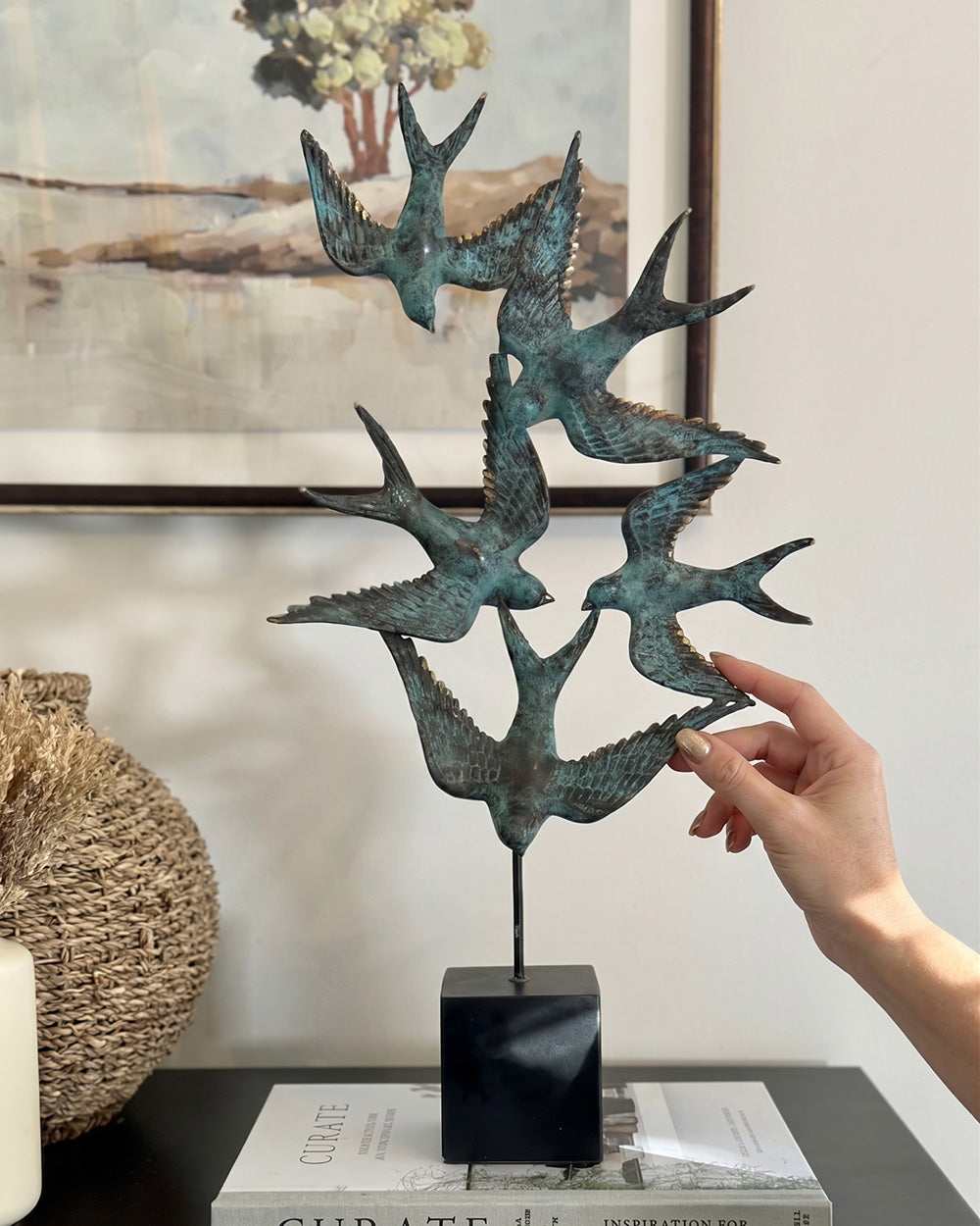 Bronze Hirundine Ascent To Scale