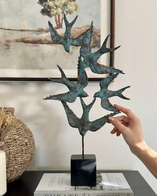 Bronze Hirundine Ascent To Scale