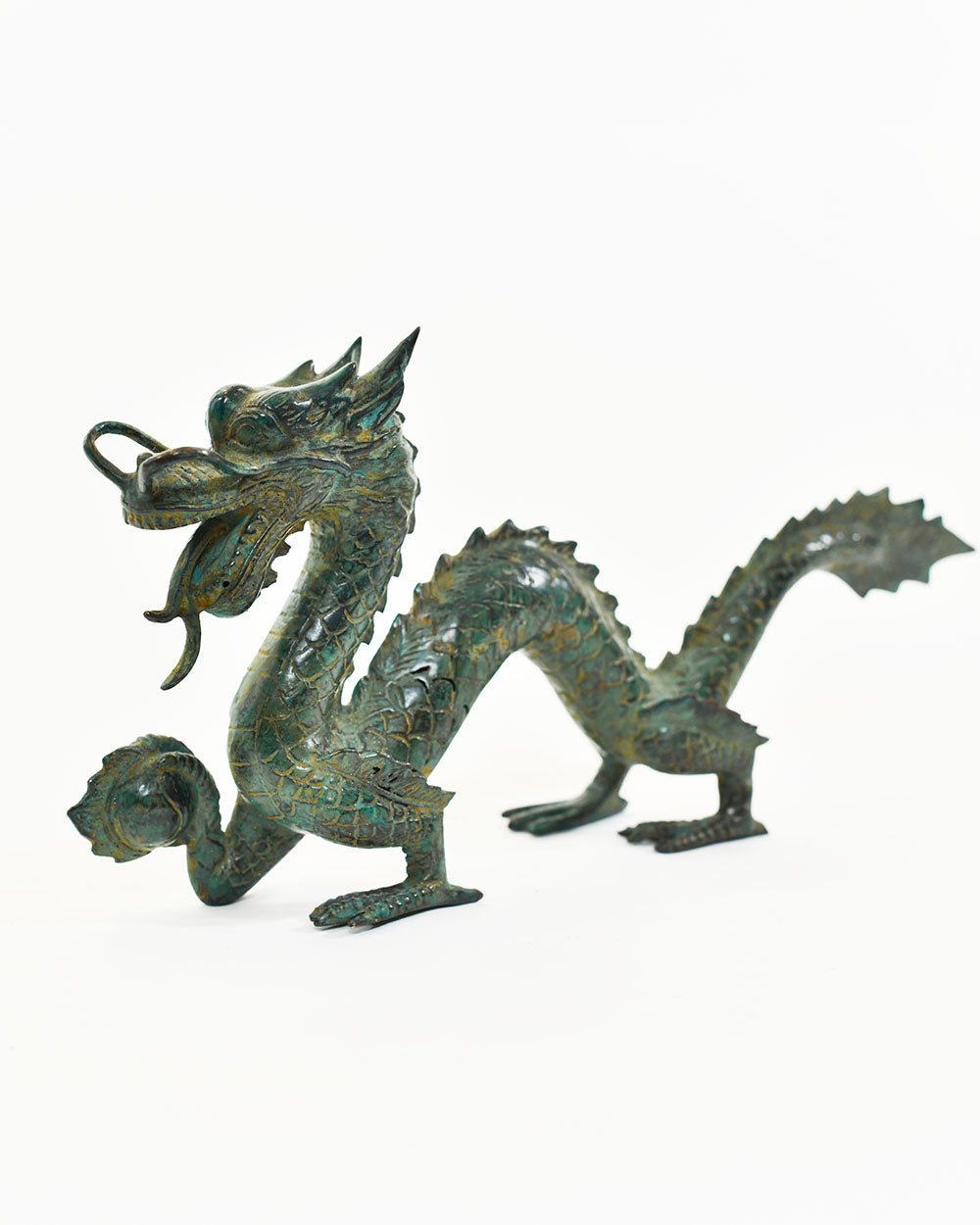 Vintage Bronze Imperial Serpentine Interior Sculpture