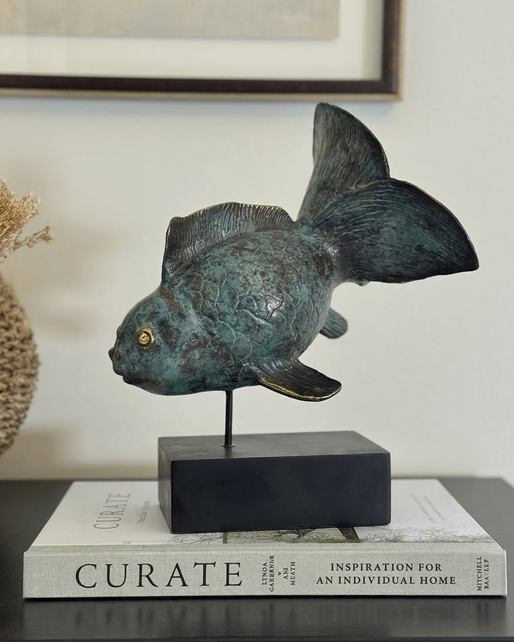 Bronze Komorebi Fantail Sculpture Digital Illustration