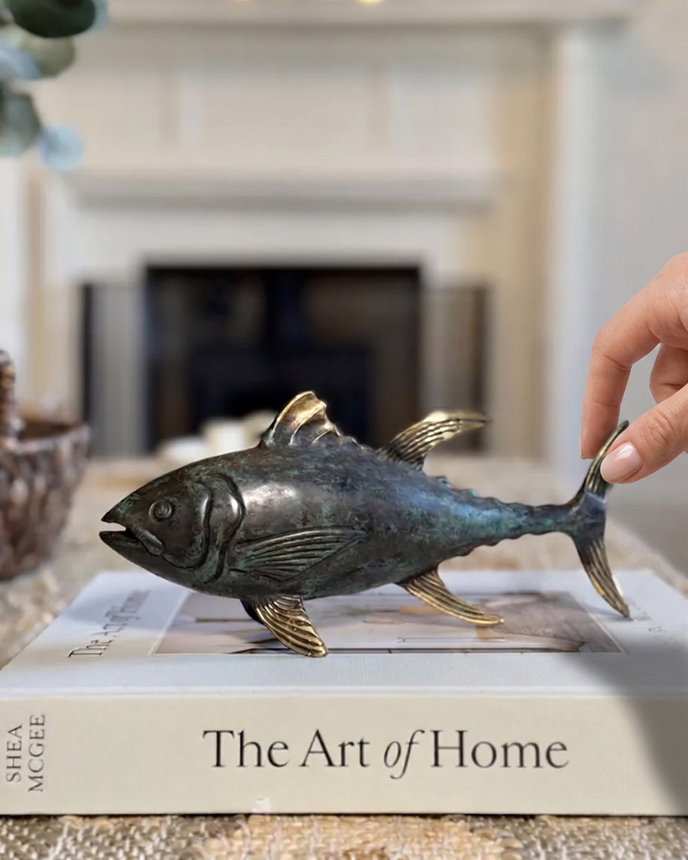 Bronze Maritime Accent Tuna Scale