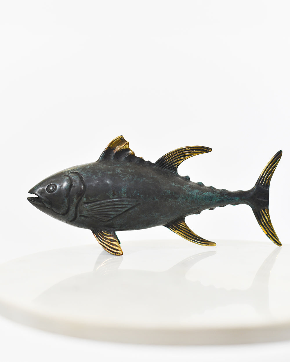 Side Of The Bronze Tuna Home Ornament