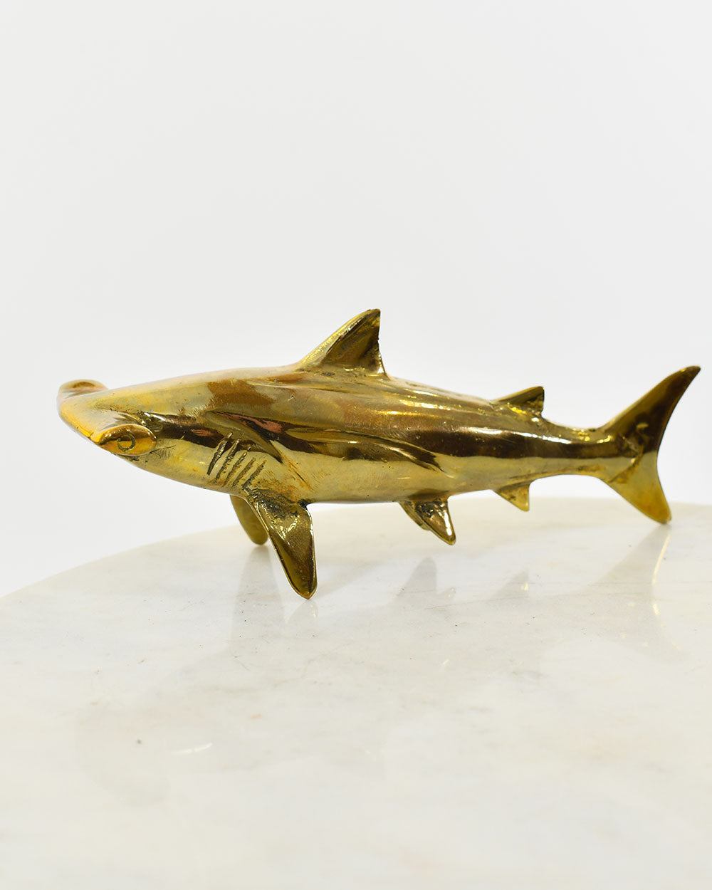 Bronze Ocean Guardian Hammerhead Finishe In Polished Brass