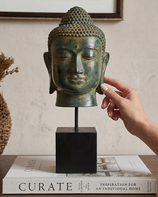 Bronze Serenity Guardian Buddha To Scale