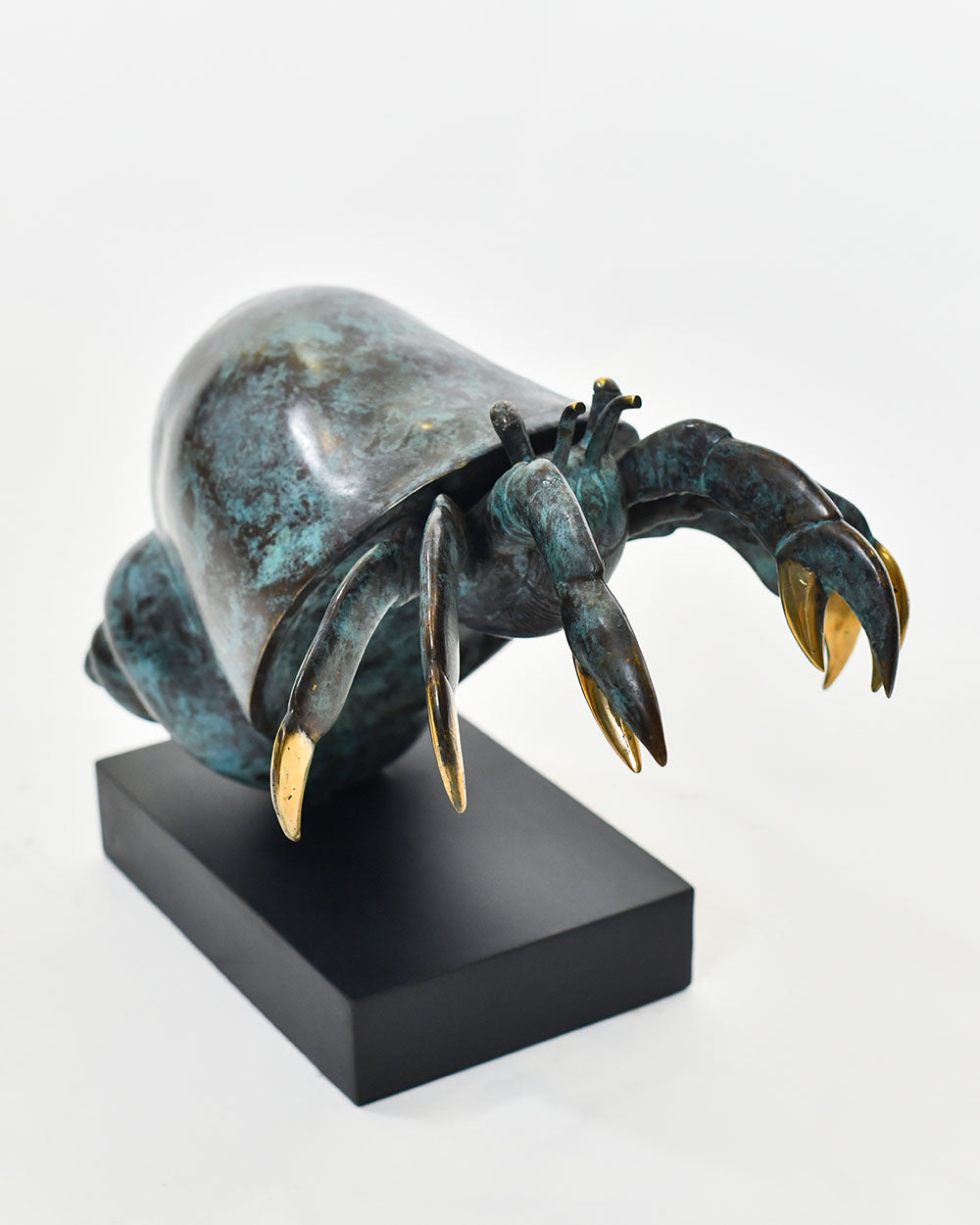 Bronze Shoreline Wanderer Hermit Crab Interior Sculpture