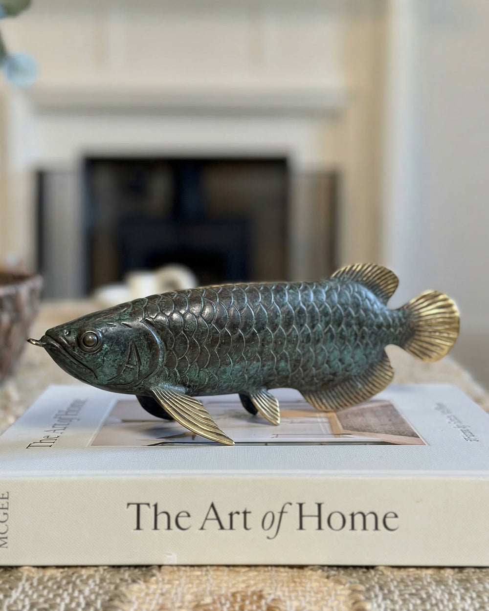 Bronze Tidal Fortune Arowana Digital Illustration
