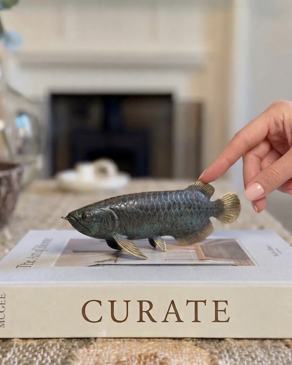 Bronze Tidal Fortune Arowana To Scale