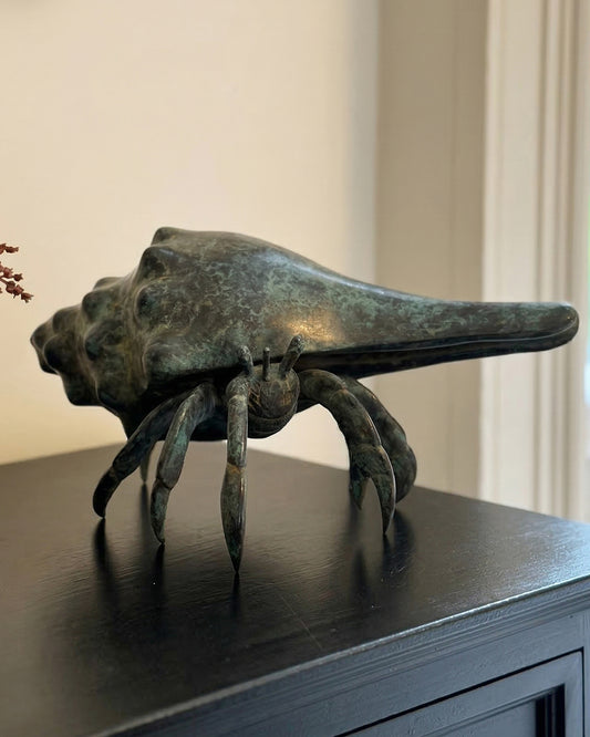 Bronze Verdigris Voyager Hermit Crab Digital Illustration