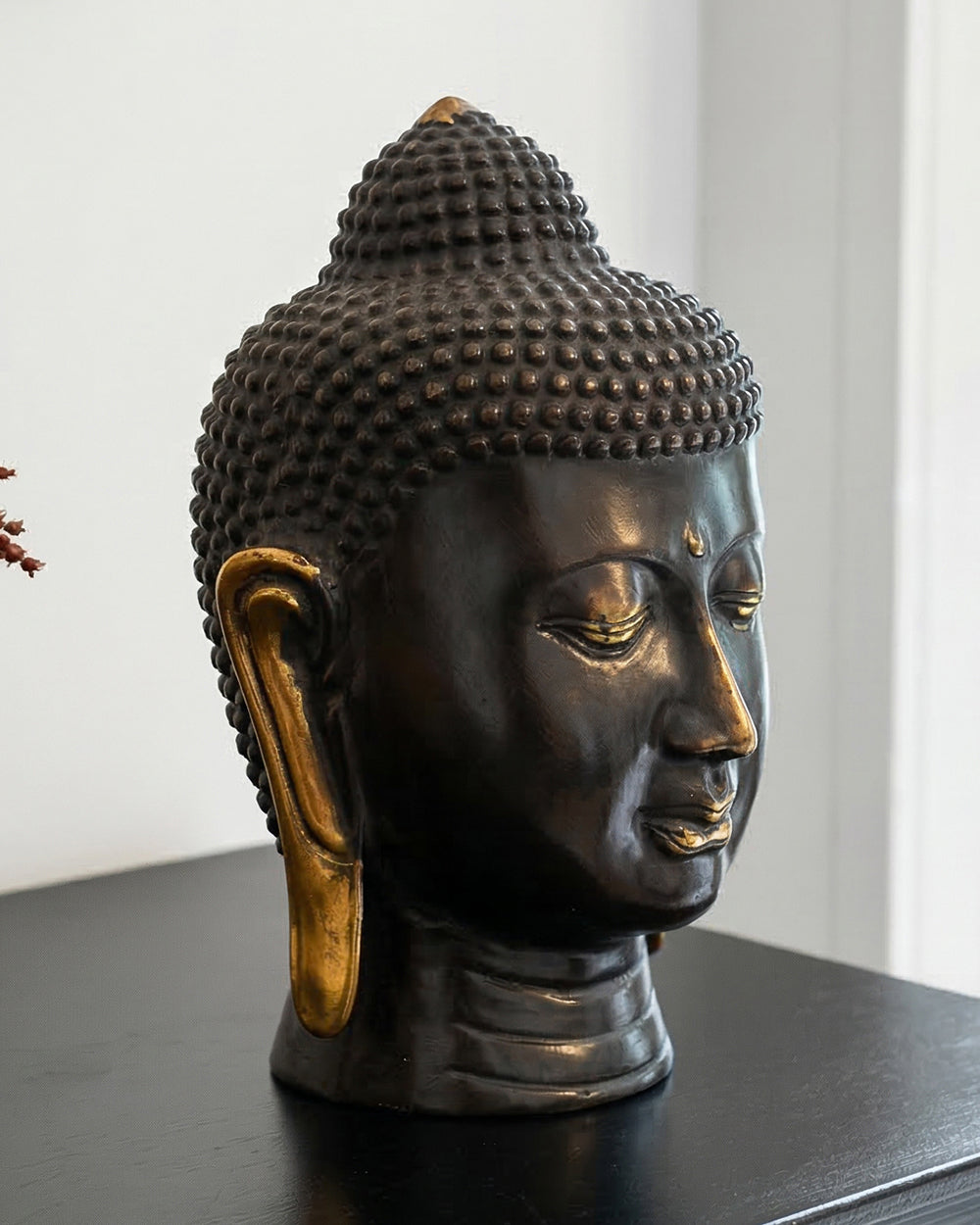 Bronze Zenith Buddha Bust Digital Illustration