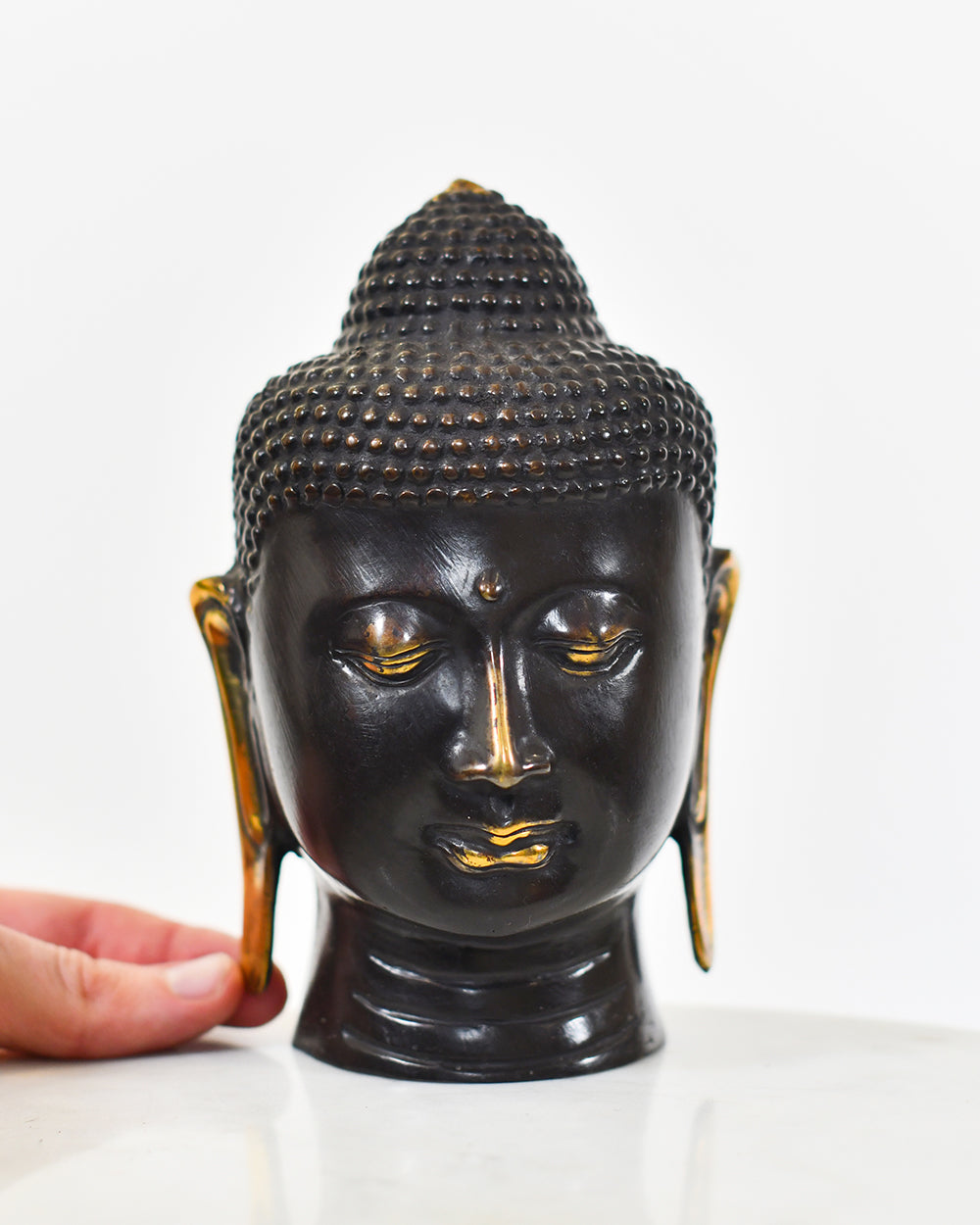 Bronze Zenith Buddha Bust Small To Scale