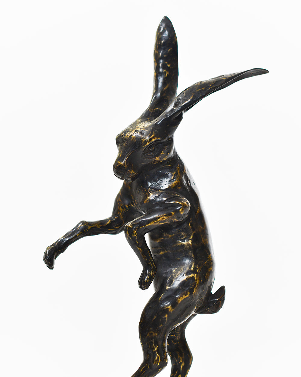 Close Up Of The Ornate Bronze Allegro Leaping hare