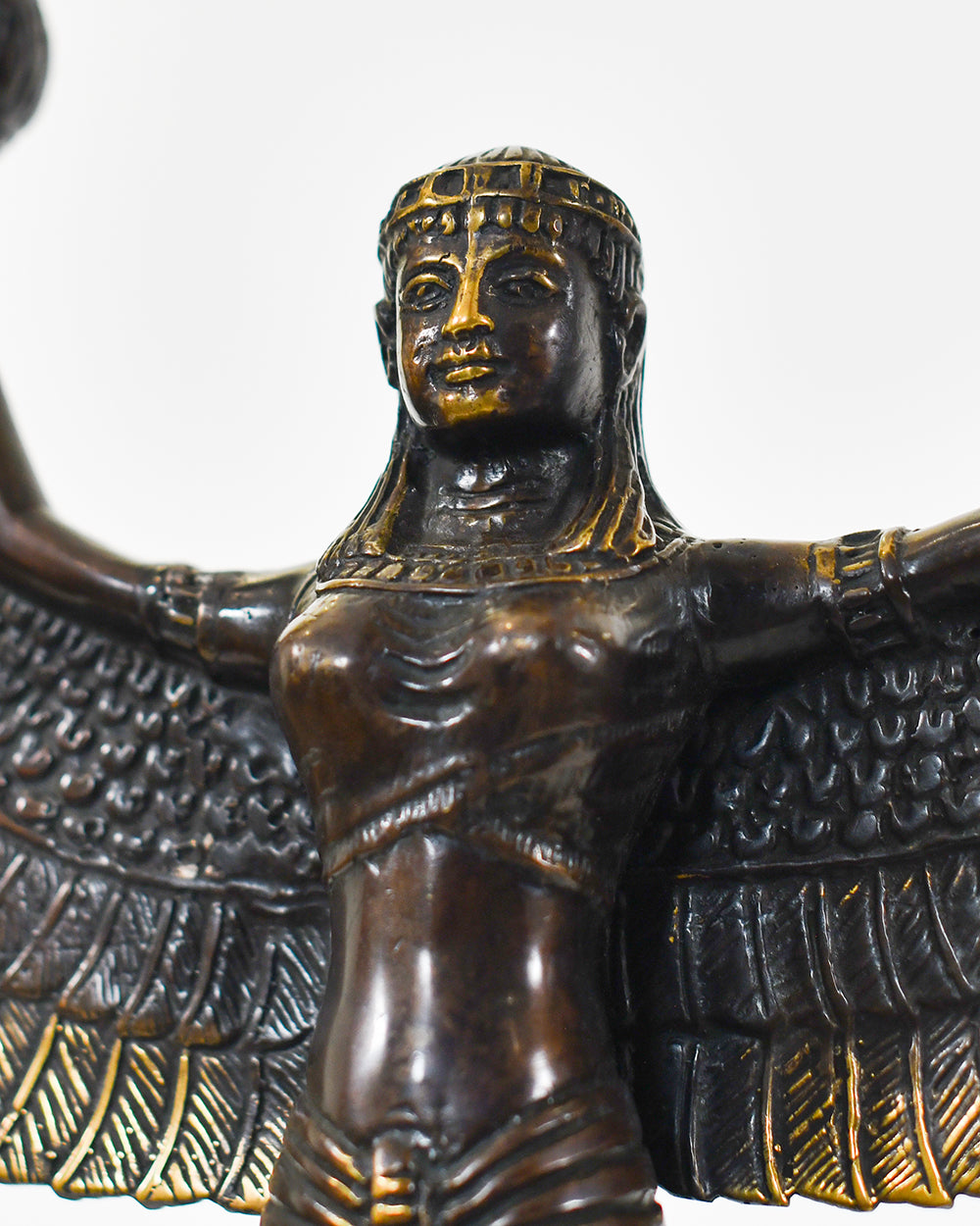 Bronze Gilded Goddess Close Up
