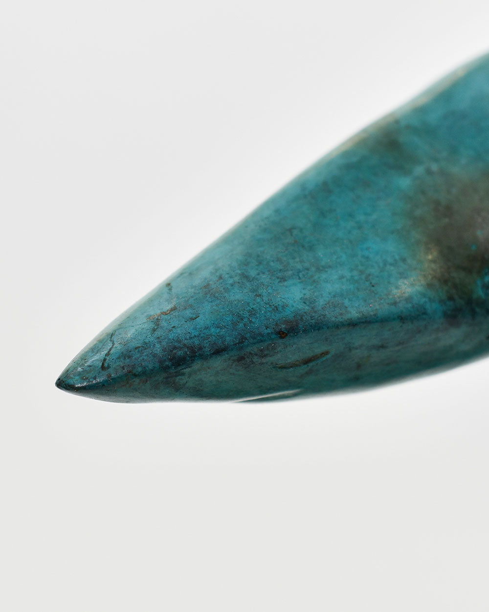 Close Up Of The Antique Blue Azure Isurus Shark Ornament