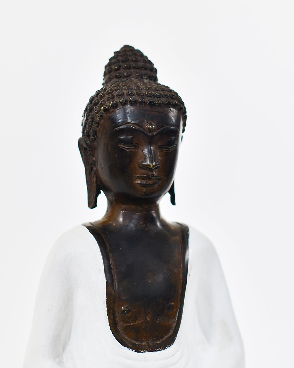 Close Up Of The Bronze Bodhi Tranquil Buddha Ornament