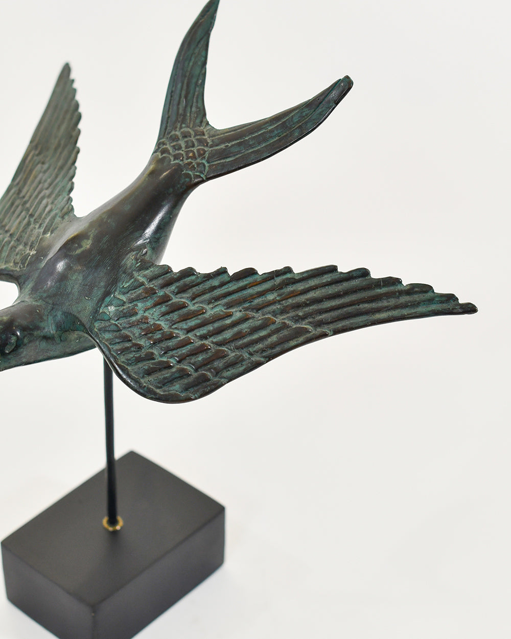 Close Up Of The Intricate Details Of The Swallow Ornament