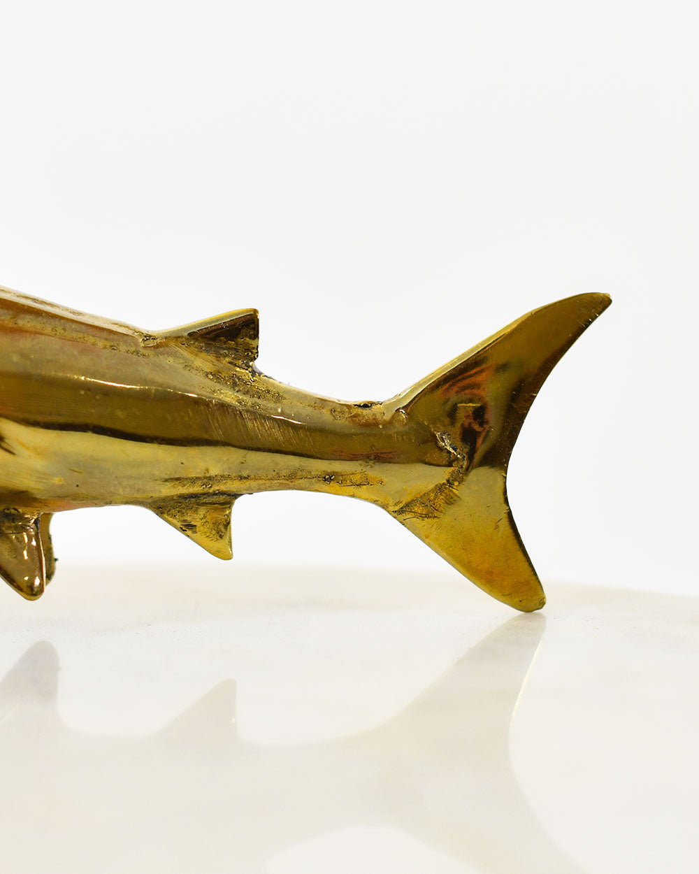 Close Up Details Of The Bronze Ocean Guardian Hammerhead