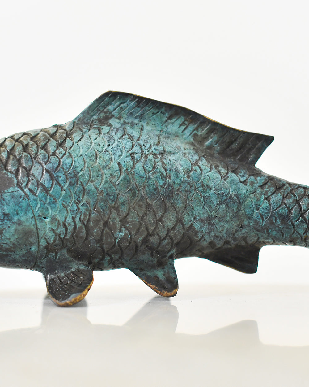 Close Up Of The Intricate Details Throughout The Koi Ornament