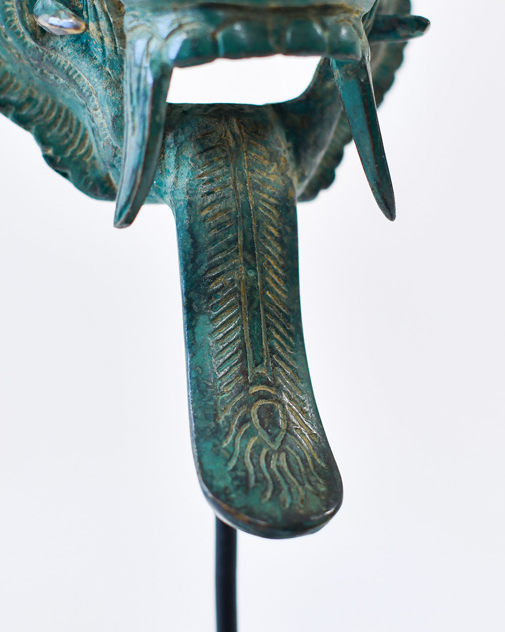 Bronze Temple Guardian Intricate Details