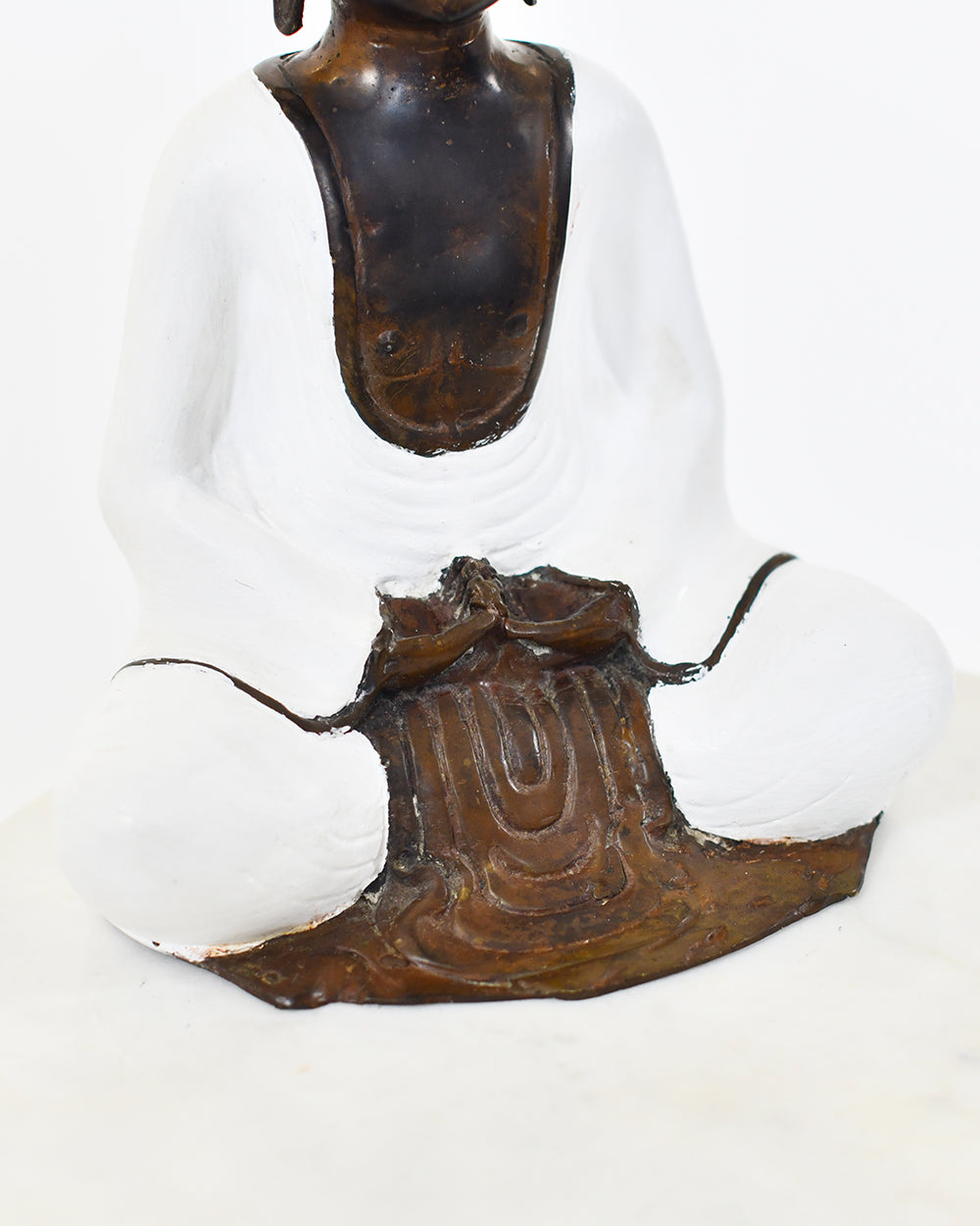 Close Up Of The Intricate Design On The Tranquil Buddha Home Ornament