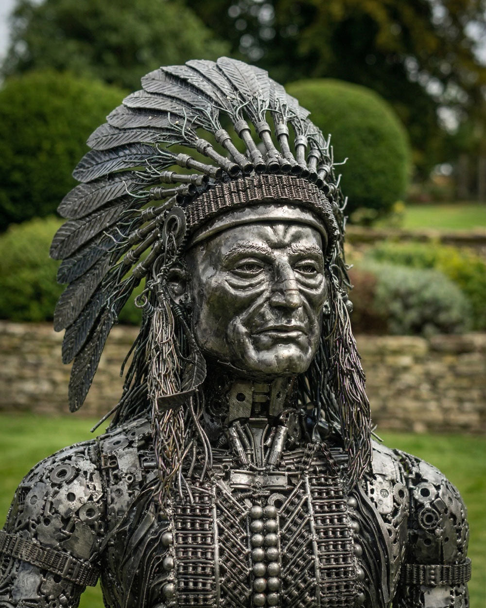 Close Up Of The Sovereign Chief Sculpture Digital Illustration