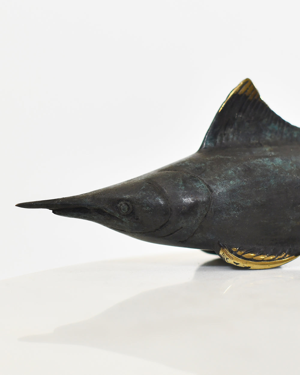 Close Up Of The Decorative Bronze Marlin