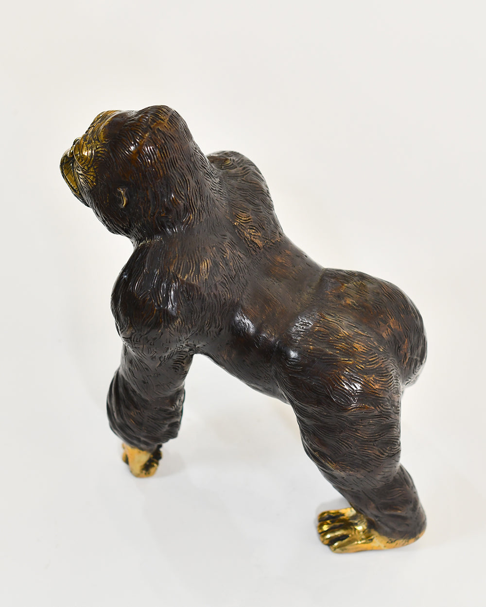 Brass Hues On The Gorilla Bronze Ornament