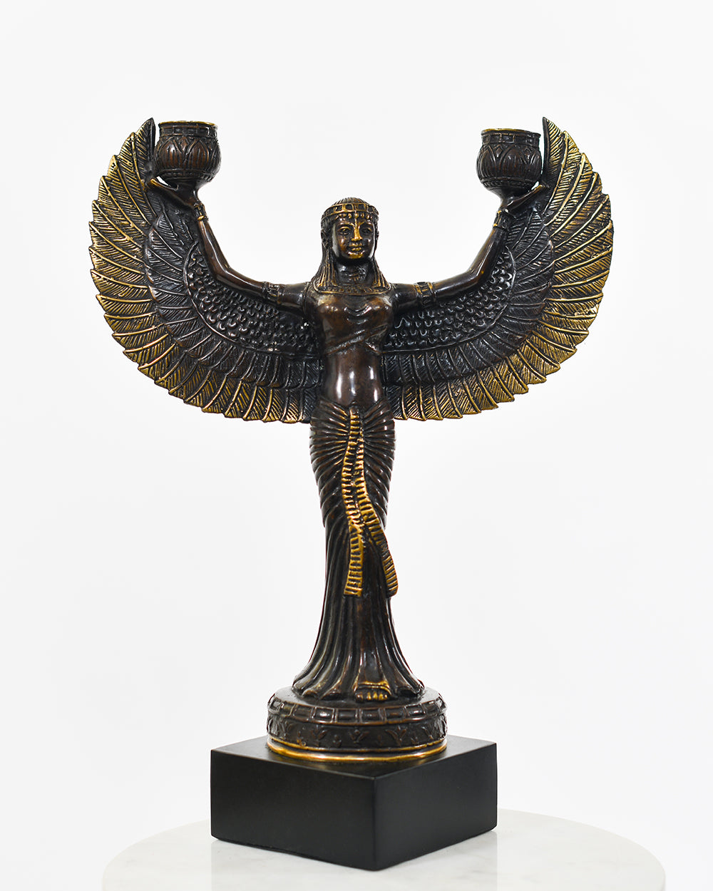 Bronze Gilded Goddess Interior Sculpture