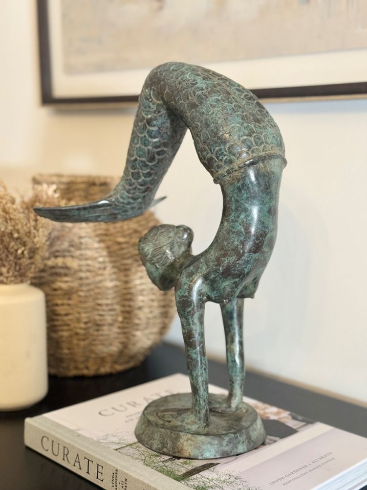Lunar Tide Mermaid Finished In Verdigris