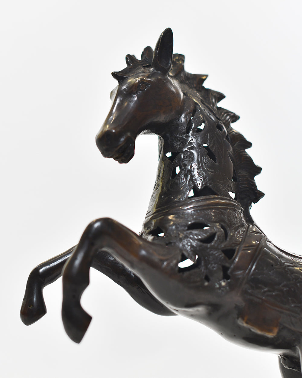Close Up Details Of The Filigree Horse Interior Ornament