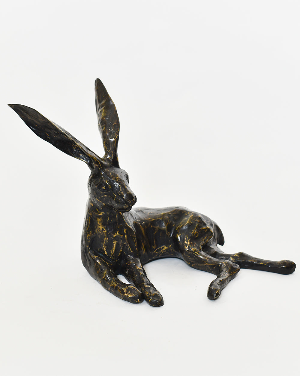 Bronze Selene Peaceful Hare Interior Sculpture
