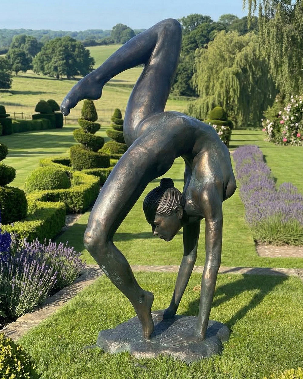 Digital Illustration Of The Acrobat Garden Sculpture
